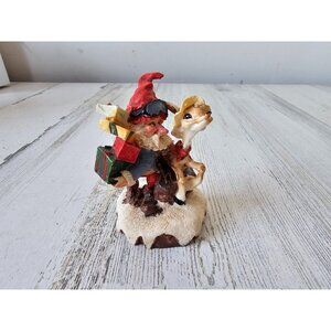 Brinnco elf reindeer presents village vintage figurine accessory Xmas decor